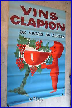 Vins Clapion / Superbe affiche