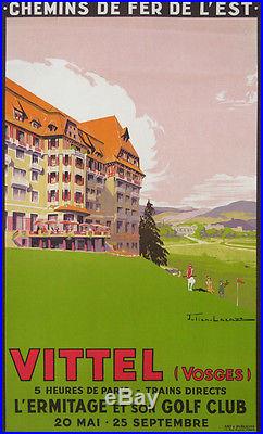 Vittel Grand Hotel L'ermitage Et Son Golf Club (vosges) Affiche Ancienne