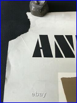 Warhol / Jagger Affiche Poster Artcurial 1980 Imp. Union sérigraphie Offset