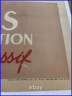 World War 2 Propaganda Poster Signed